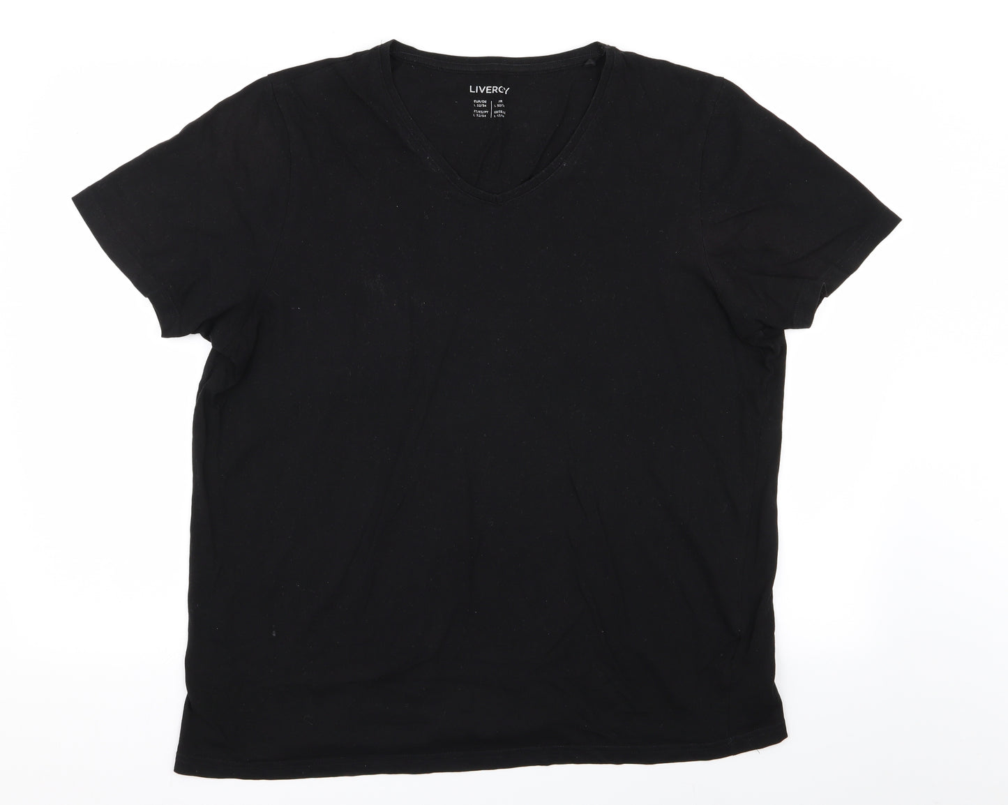 Livergy Mens Black    T-Shirt Size L