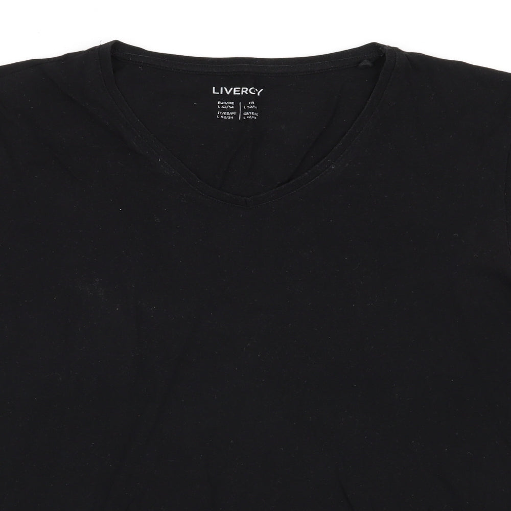 Livergy Mens Black    T-Shirt Size L