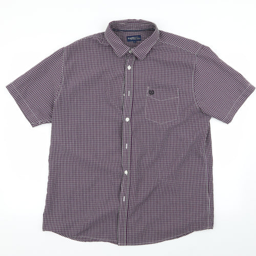 Easy Mens Multicoloured Check   Button-Up Size L