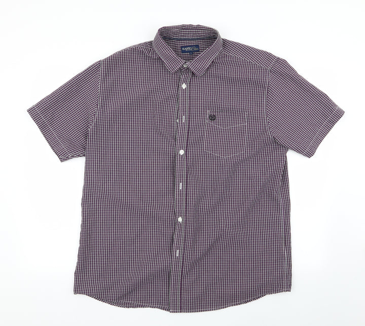 Easy Mens Multicoloured Check Button-Up Size L