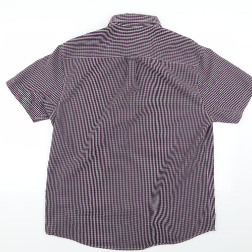 Easy Mens Multicoloured Check   Button-Up Size L
