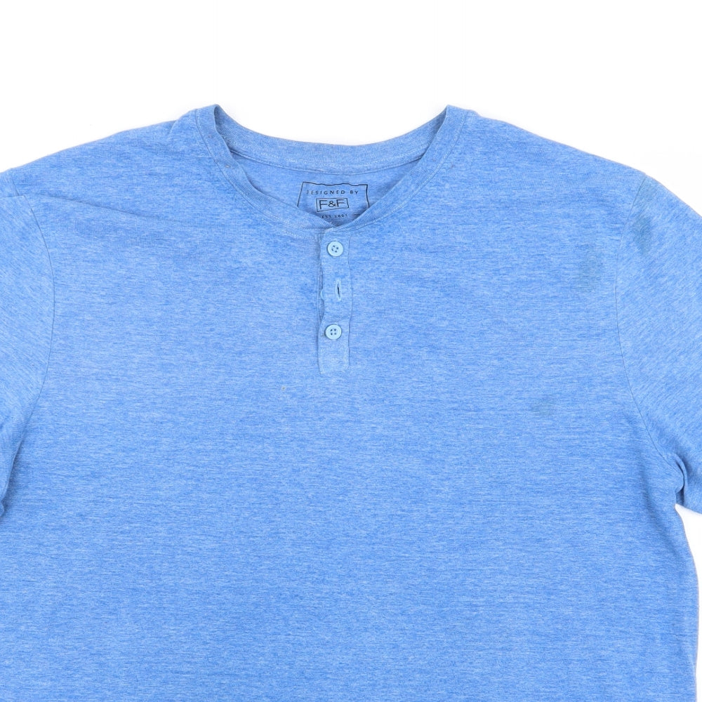F&F Mens Blue    T-Shirt Size L
