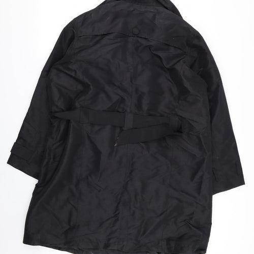 lily&rose Womens Black   Overcoat Coat Size 20