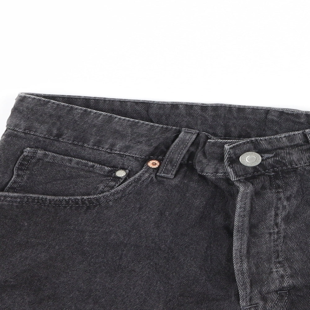H&M Womens Black   Hot Pants Shorts Size 14 - denim shorts