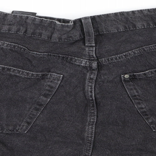 H&M Womens Black   Hot Pants Shorts Size 14 - denim shorts