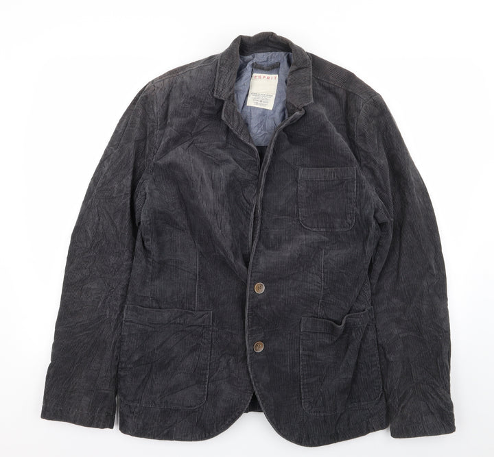espirit Mens Grey Jacket Blazer Size L
