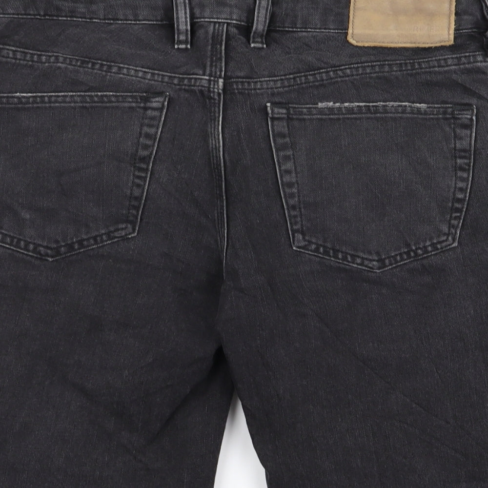 River Island Mens Black   Chino Shorts Size 30 in - denim shorts