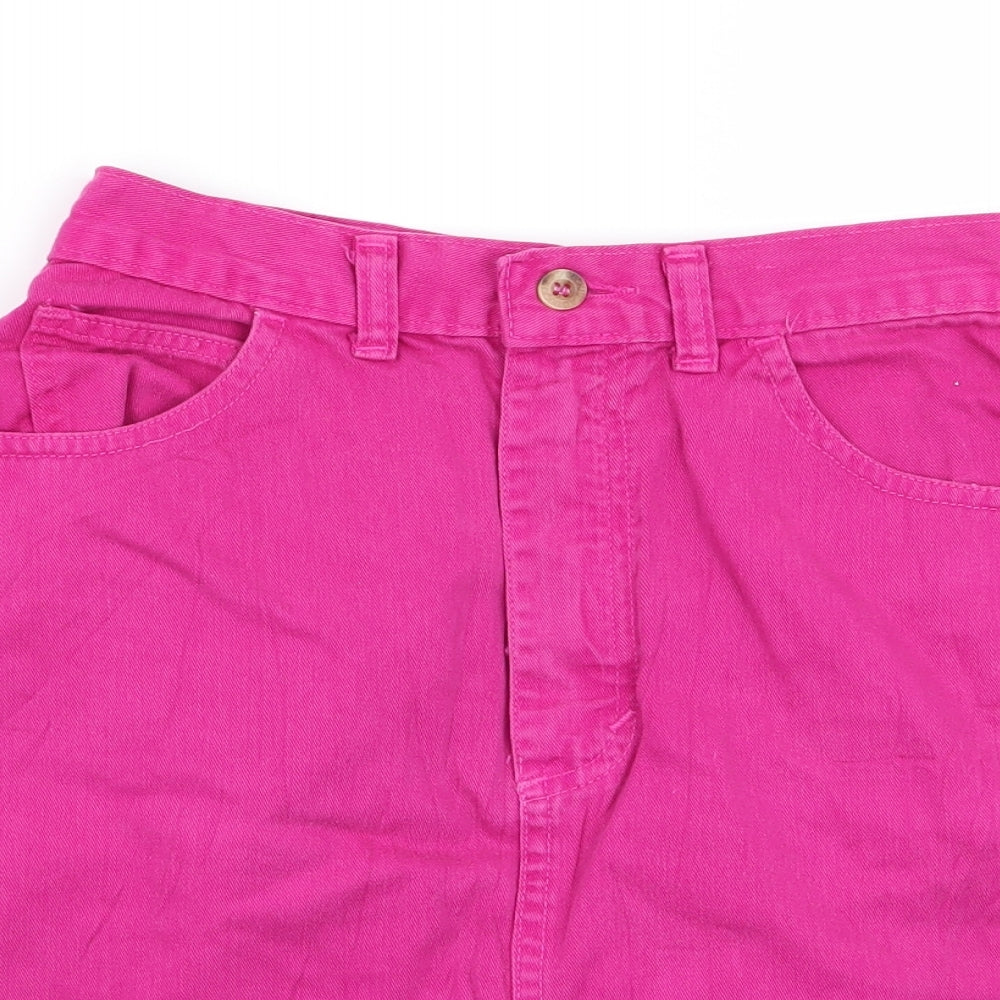Duck Head Girls Pink   A-Line Skirt Size 7 Years - DENIM SKIRT