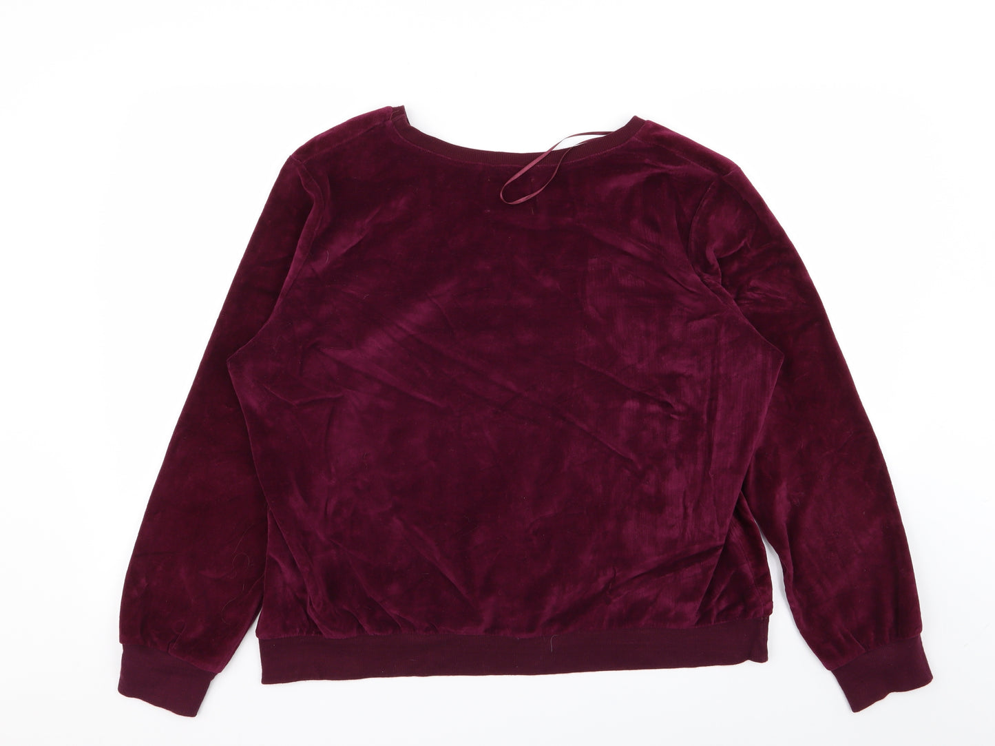 love to lounge Womens Purple Solid  Top Pyjama Top Size 14