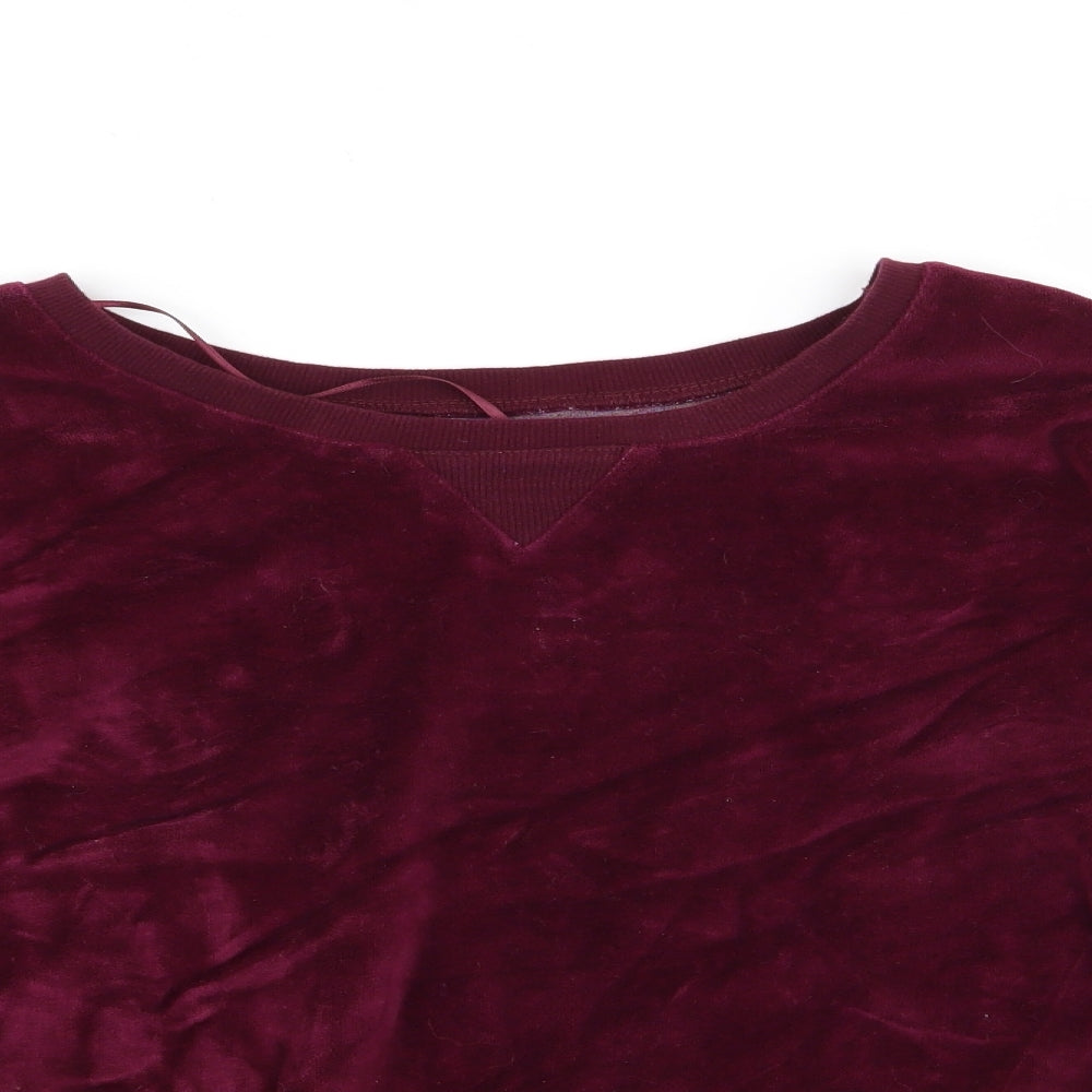 love to lounge Womens Purple Solid  Top Pyjama Top Size 14