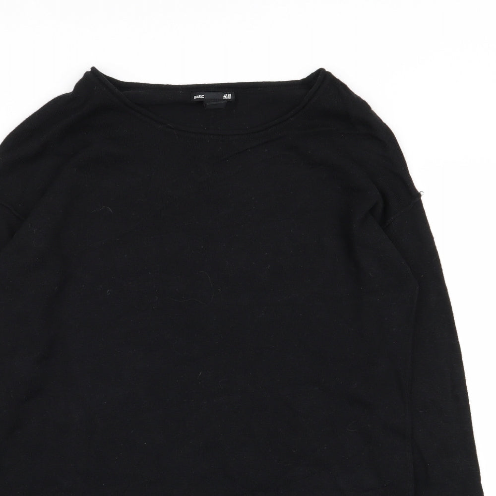 H&M Womens Black   Jumper Dress  Size S
