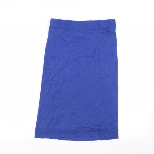 vila clothes Womens Blue   Straight & Pencil Skirt Size M  - Stretch waistband