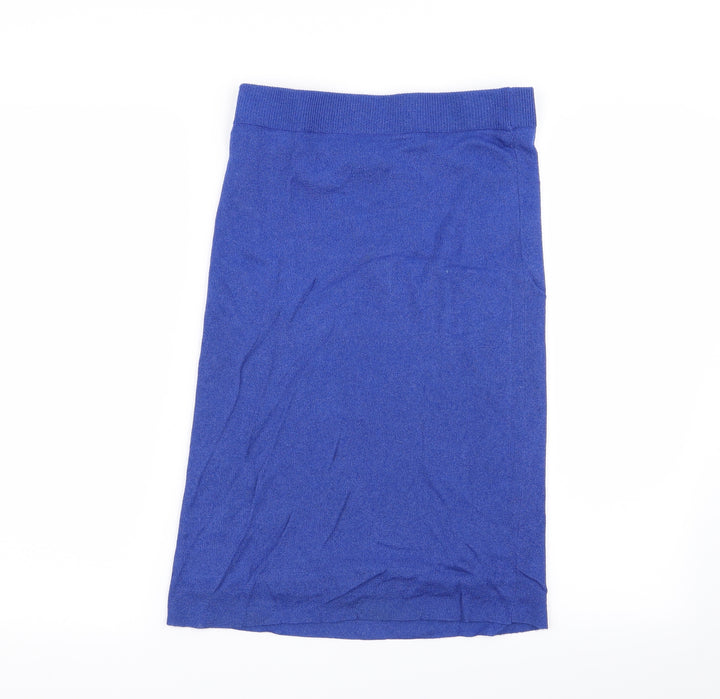 vila clothes Womens Blue   Straight & Pencil Skirt Size M  - Stretch waistband