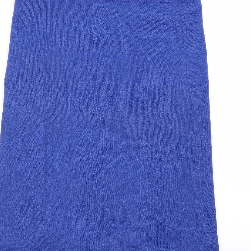 vila clothes Womens Blue   Straight & Pencil Skirt Size M  - Stretch waistband