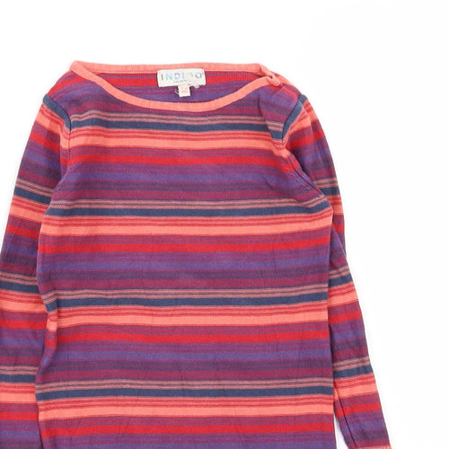 Indigo Girls Multicoloured Striped  Jumper Dress  Size 7-8 Years