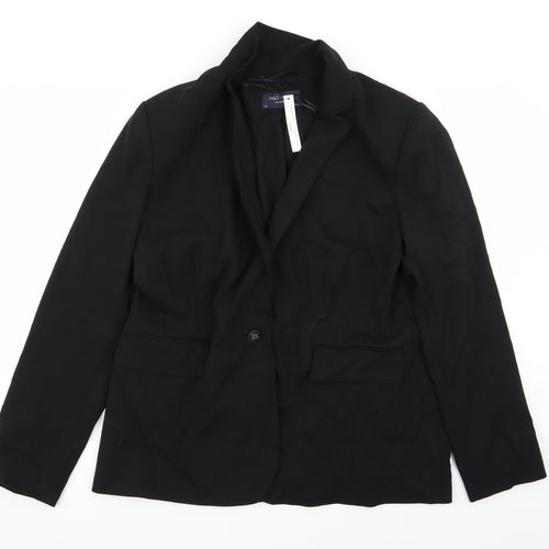 M&s Womens Black   Jacket Blazer Size 10