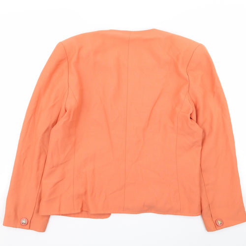 di tardo Womens Orange   Jacket Blazer Size 14