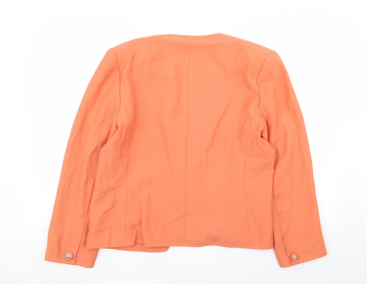 di tardo Womens Orange   Jacket Blazer Size 14