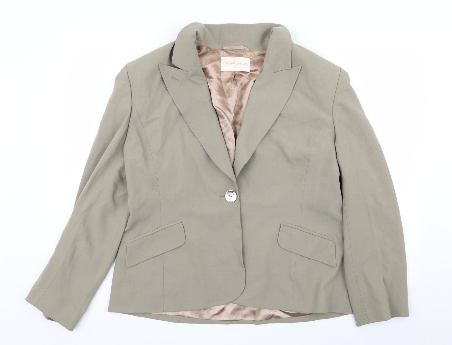 Country Casuals Womens Green   Jacket Blazer Size 18