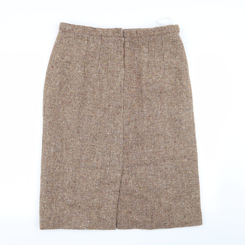 Preworn Womens Beige   A-Line Skirt Size 34 in