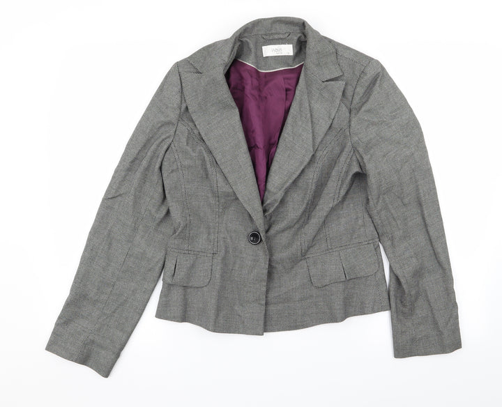 Wallis Womens Grey Jacket Blazer Size 12