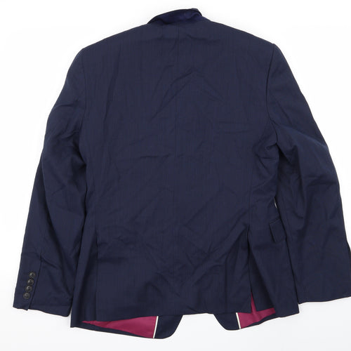 M&s Mens Blue   Jacket Blazer Size 38