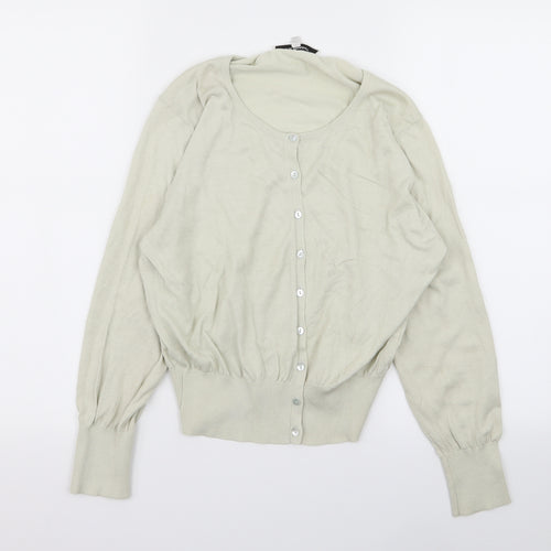 L.K. Bennett Womens Green   Cardigan Jumper Size L