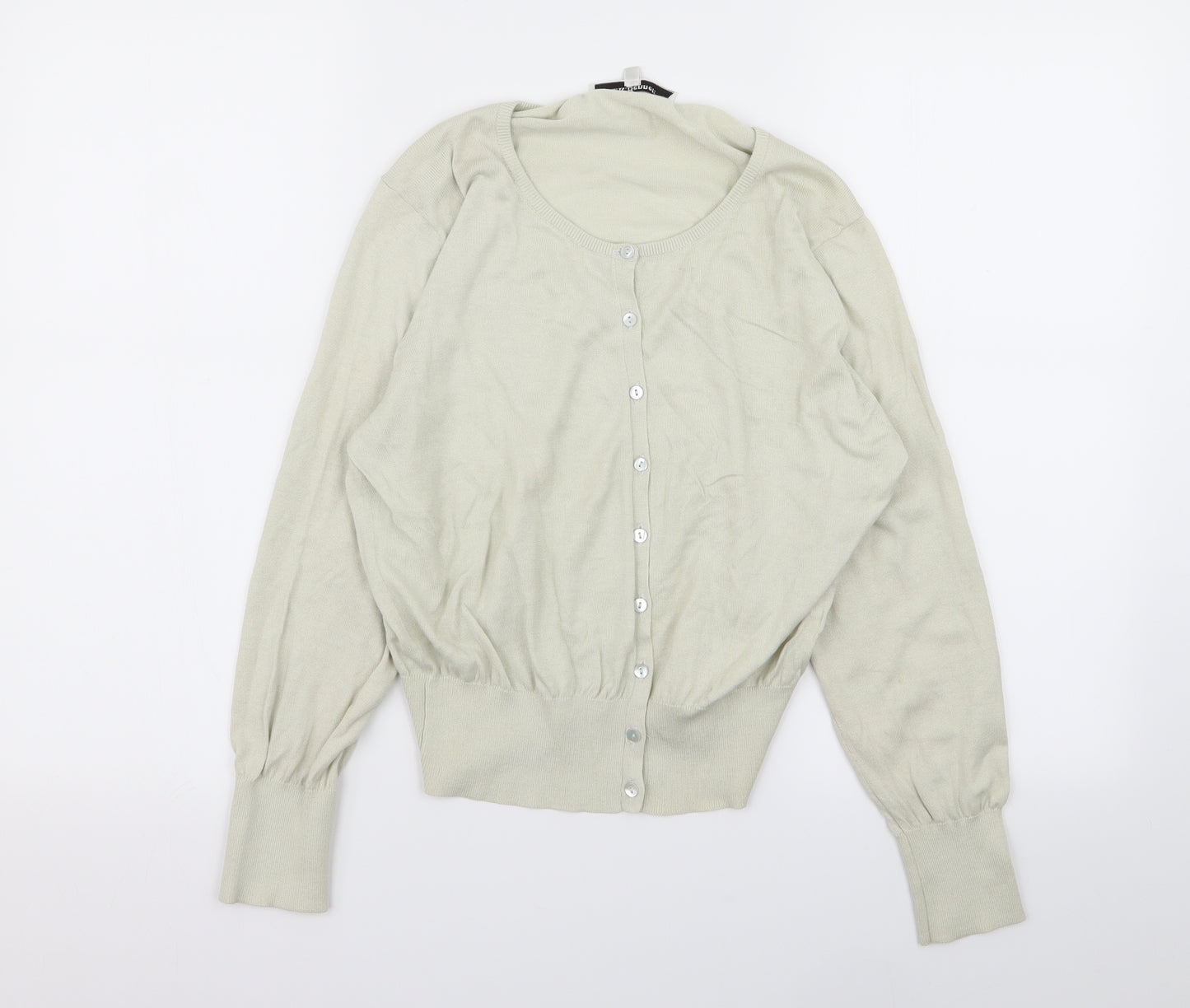 L.K. Bennett Womens Green   Cardigan Jumper Size L