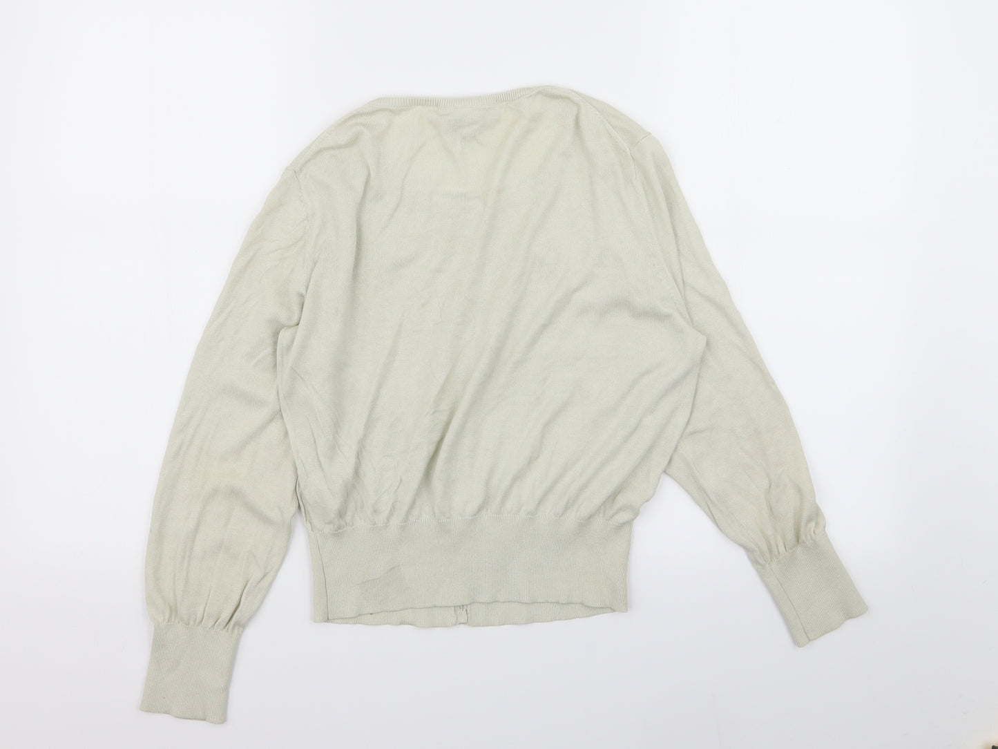 L.K. Bennett Womens Green   Cardigan Jumper Size L