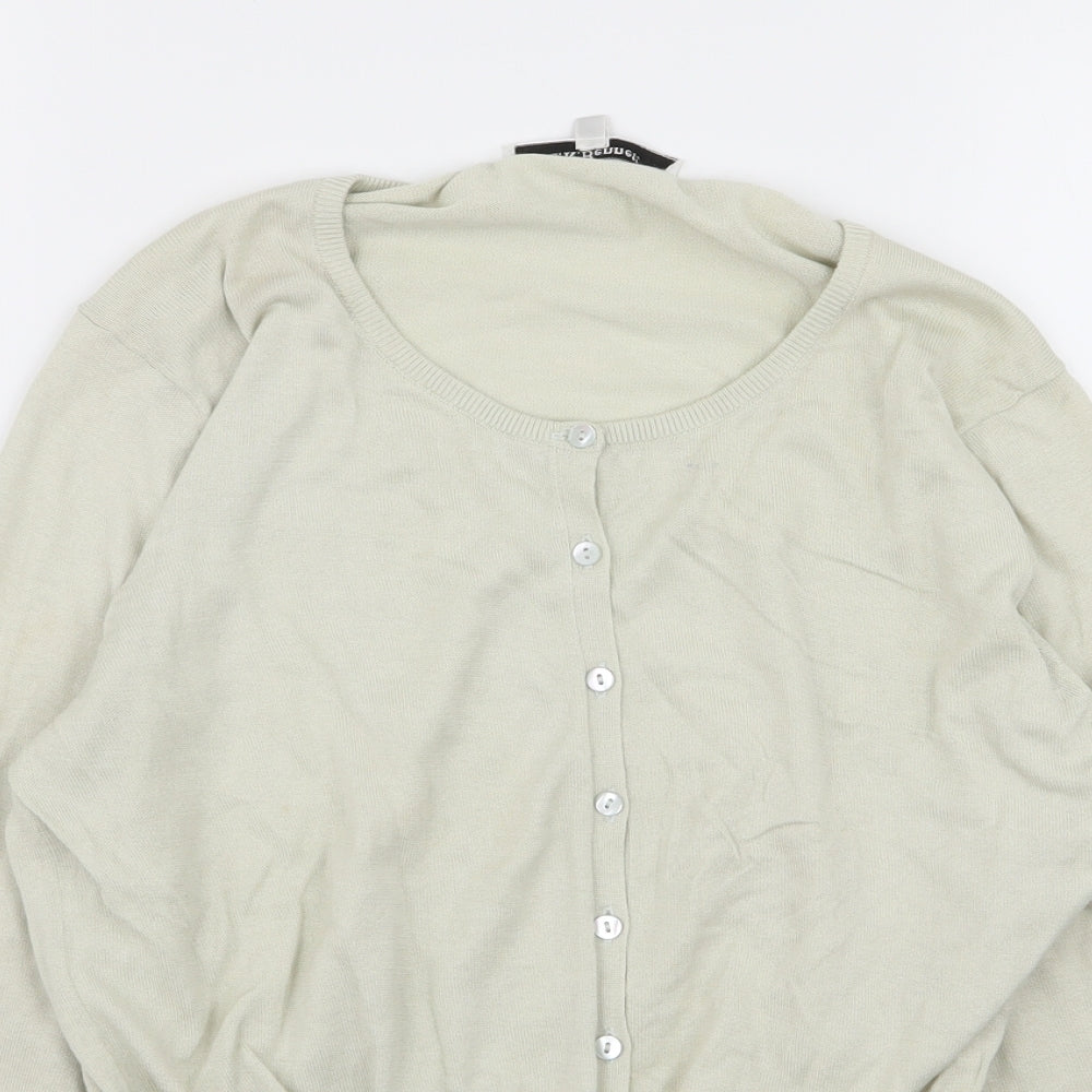 L.K. Bennett Womens Green   Cardigan Jumper Size L
