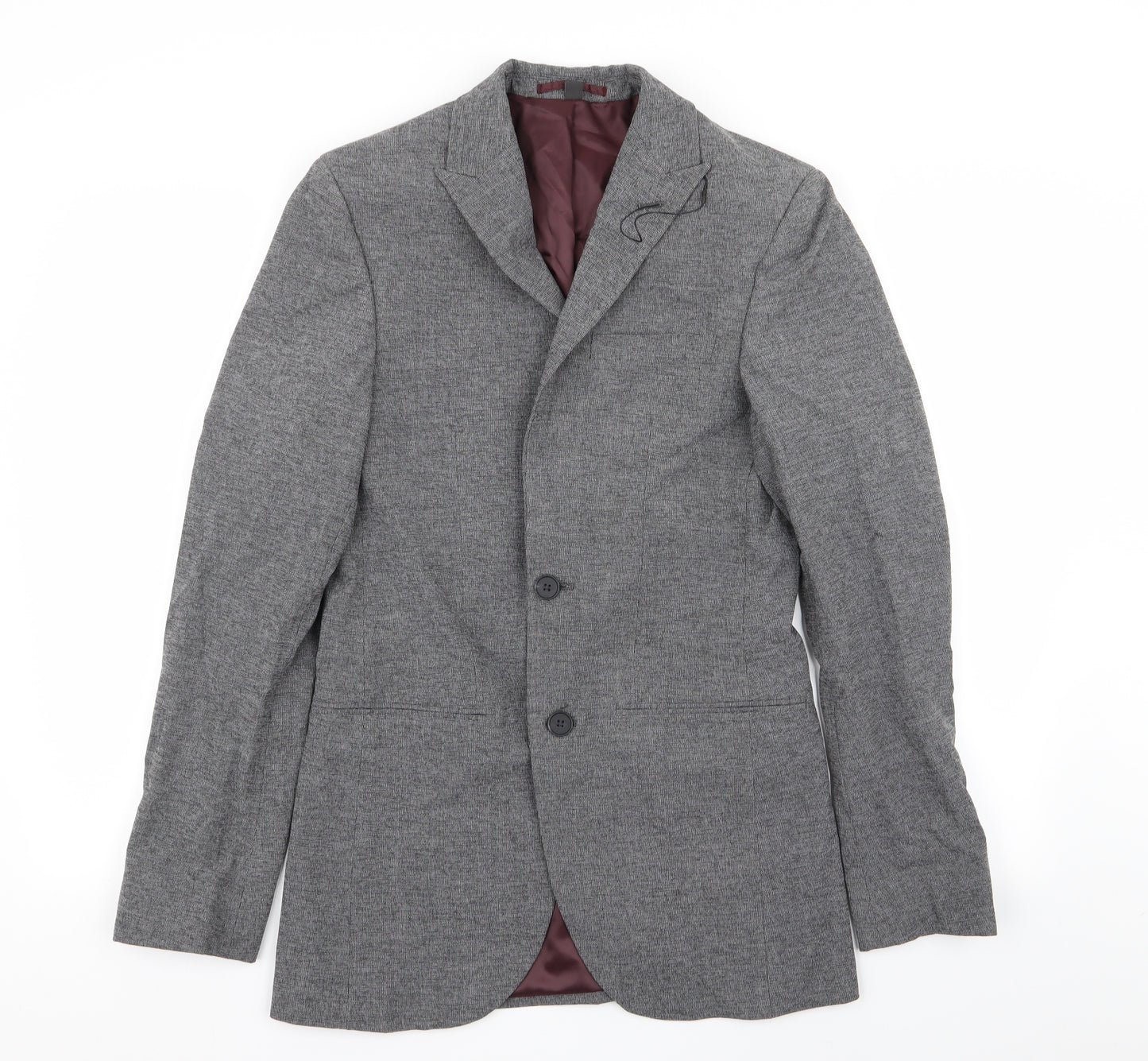 M&s Mens Grey   Jacket Blazer Size 34