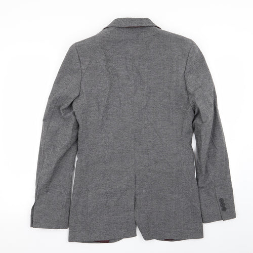 M&s Mens Grey   Jacket Blazer Size 34
