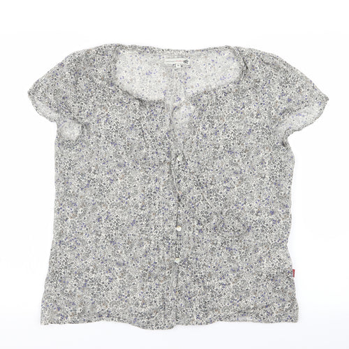 Vacknox Womens Multicoloured Floral  Basic Button-Up Size 8