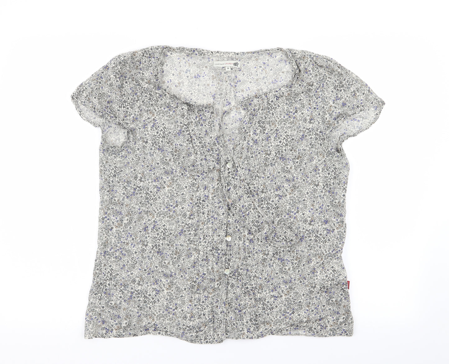 Vacknox Womens Multicoloured Floral  Basic Button-Up Size 8