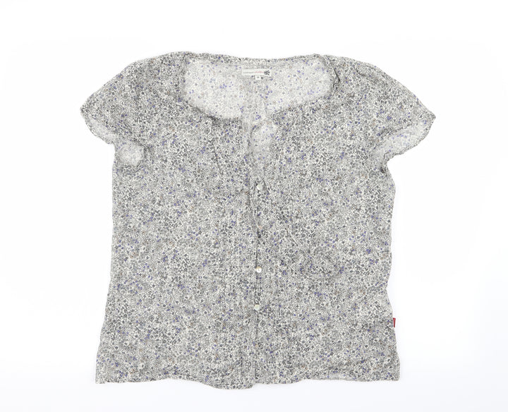 Vacknox Womens Multicoloured Floral  Basic Button-Up Size 8