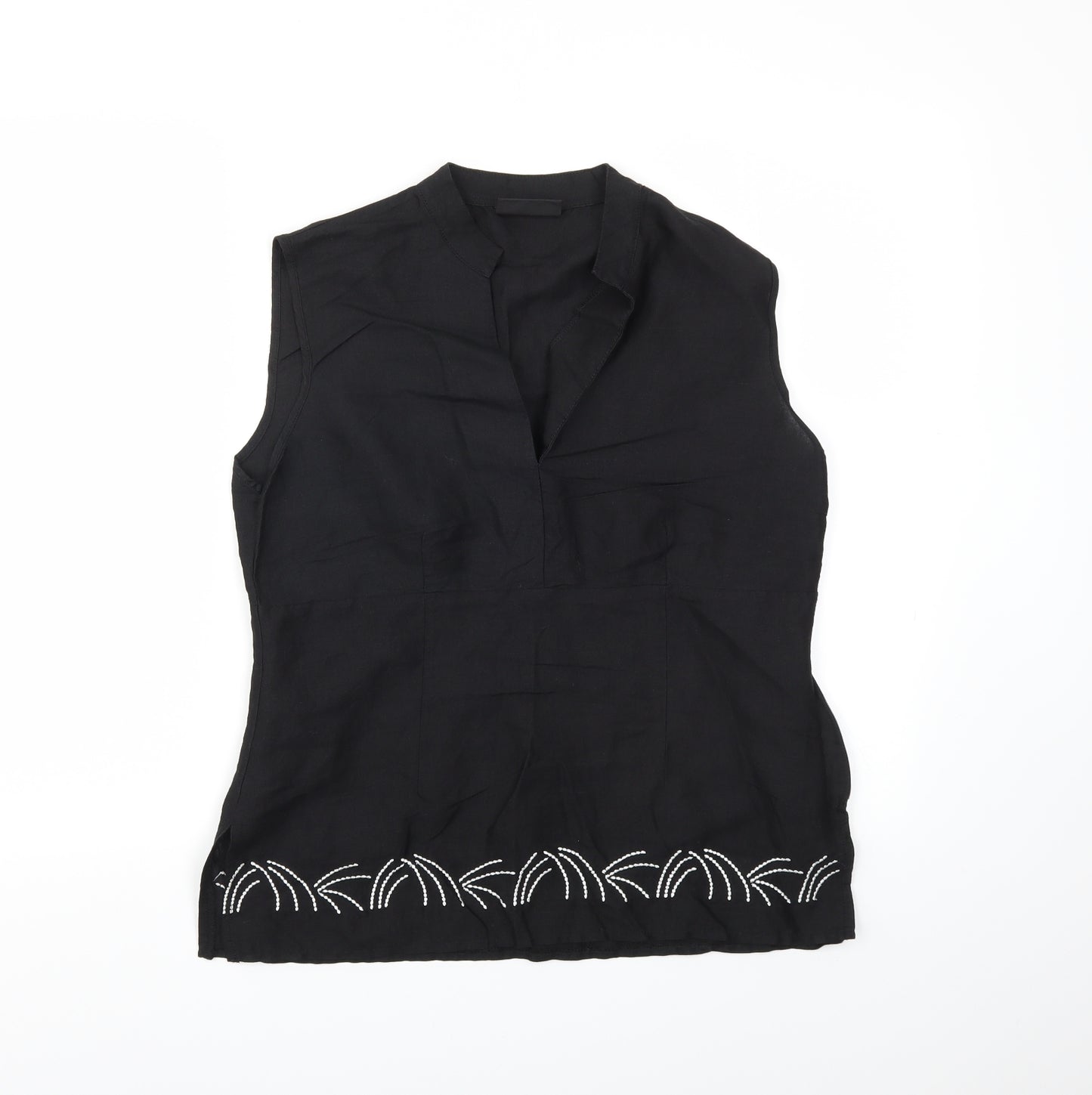 Preworn Womens Black   Basic T-Shirt Size 14