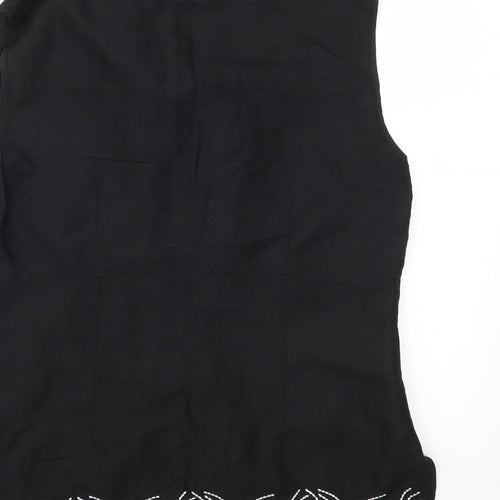 Preworn Womens Black   Basic T-Shirt Size 14