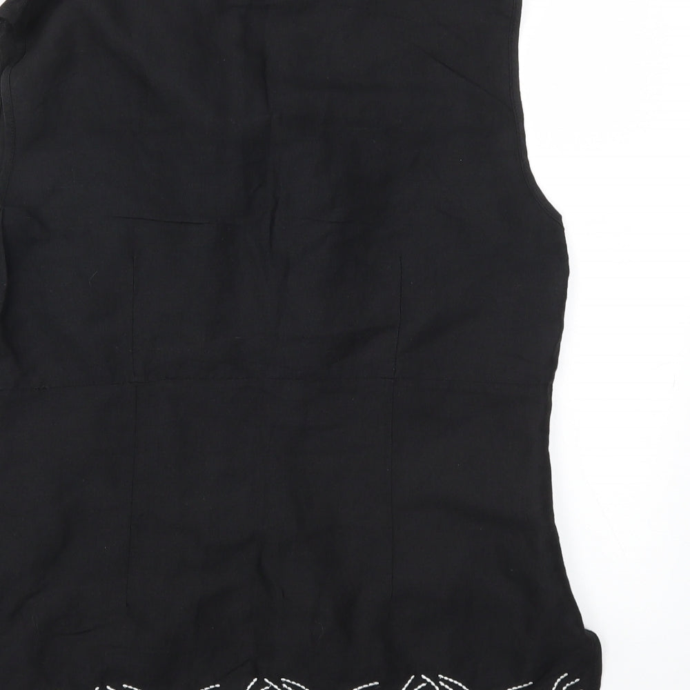 Preworn Womens Black   Basic T-Shirt Size 14
