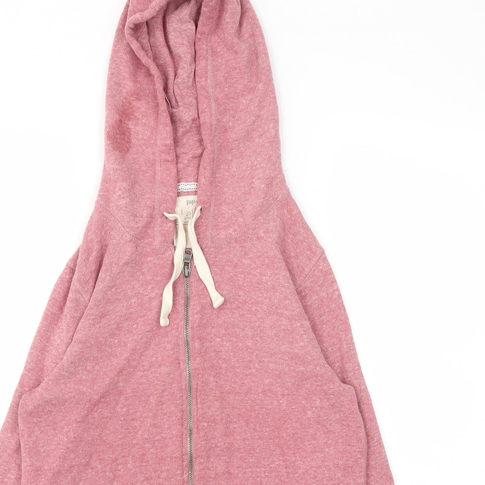 Papaya Mens Pink   Full Zip Hoodie Size M