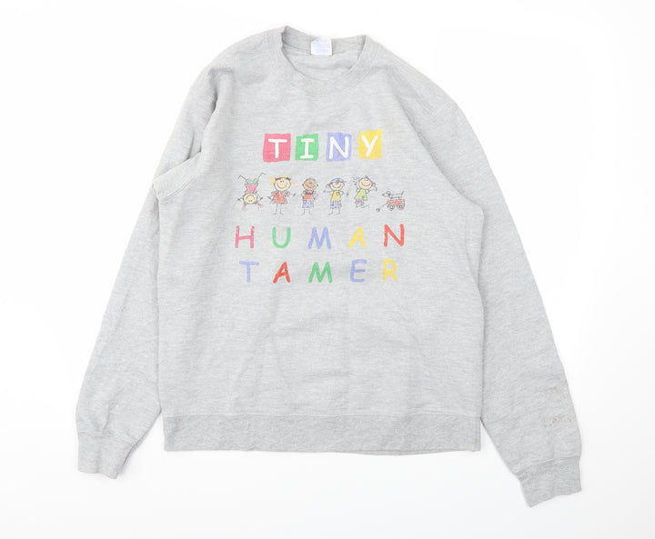 Port & Company Girls Grey Pullover Sweatshirt Size M