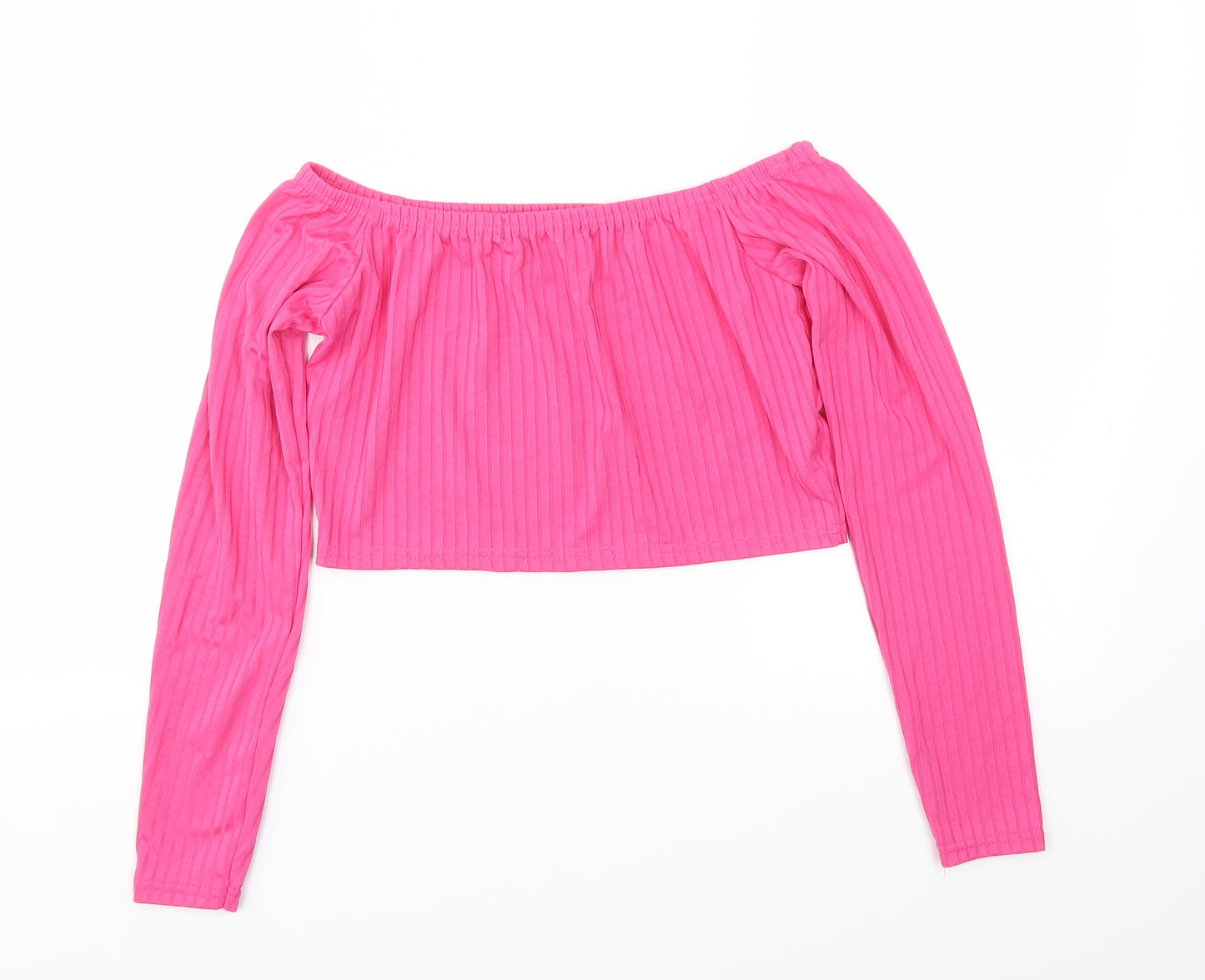 I SAW IT FIRST Womens Pink   Basic T-Shirt Size M