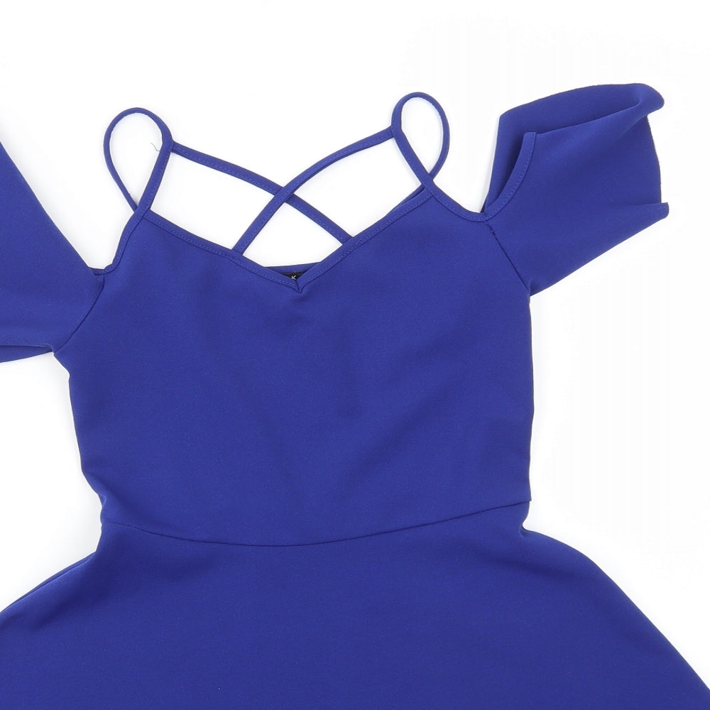 New Look Girls Blue   Fit & Flare  Size 10 Years