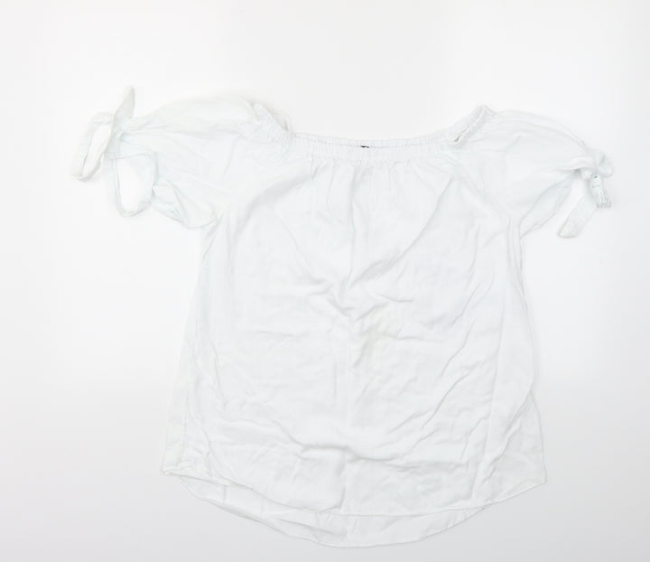 Quiz Womens White   Basic T-Shirt Size M