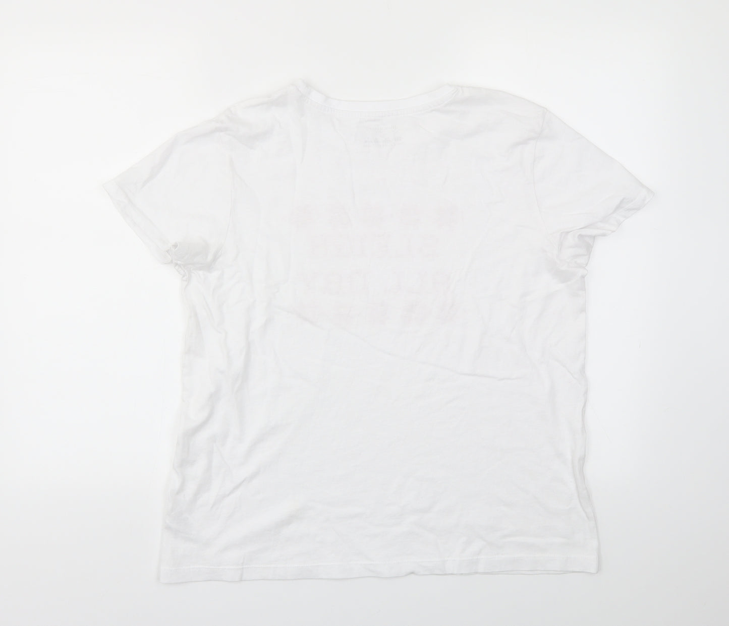 Primark Womens White   Basic T-Shirt Size L