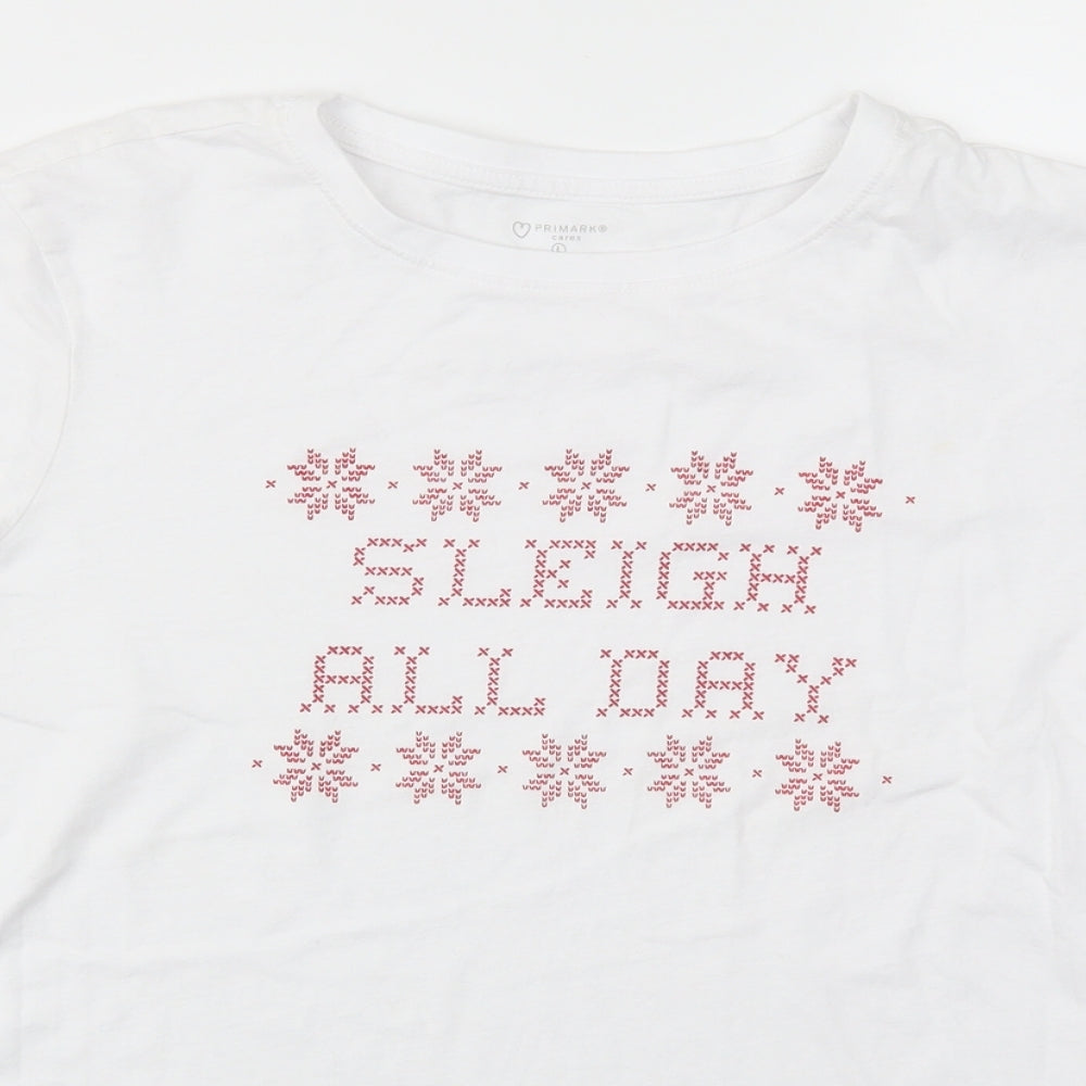 Primark Womens White   Basic T-Shirt Size L