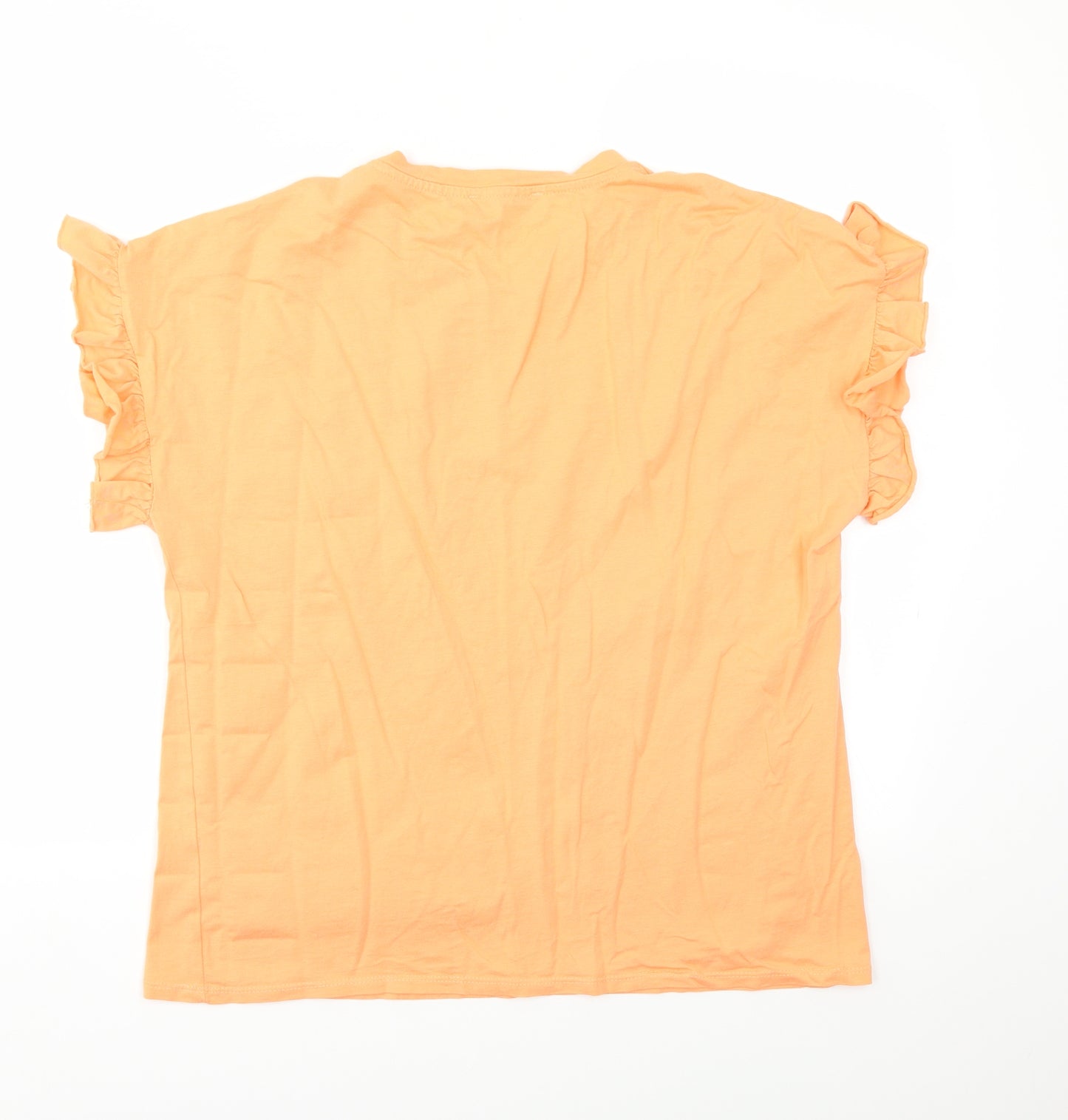 George Womens Orange   Basic T-Shirt Size 16