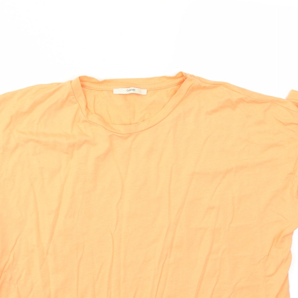 George Womens Orange   Basic T-Shirt Size 16