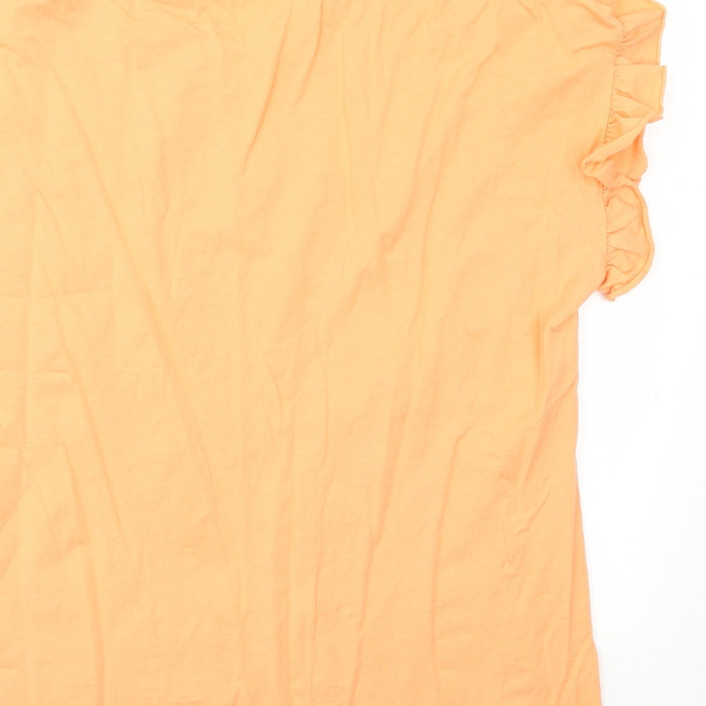 George Womens Orange   Basic T-Shirt Size 16