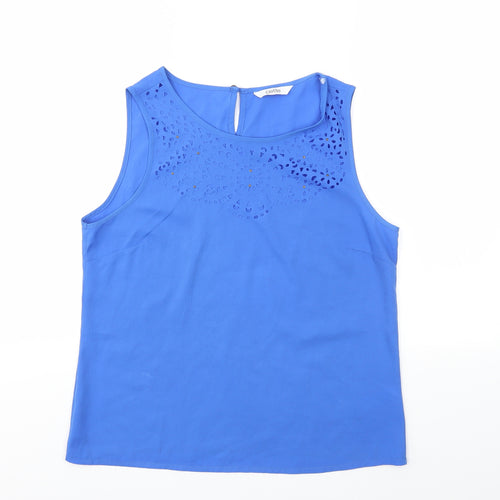 BHS Womens Blue   Basic Blouse Size 10