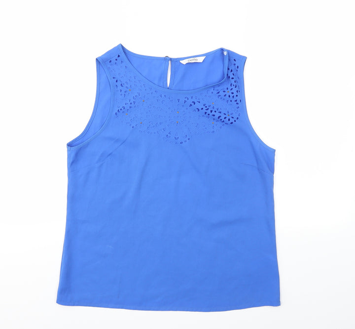 BHS Womens Blue Basic Blouse Size 10